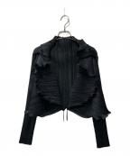 PLEATS PLEASEプリーツプリーズ）の古着「プリーツジャケット」｜ブラック