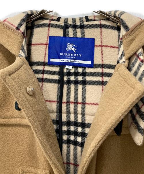 BURBERRY BLUE LABEL（バーバリー ブルー レーベル）BURBERRY BLUE LABEL (バーバリー ブルー レーベル) ダッフルコート ブラウン サイズ:38の古着・服飾アイテム