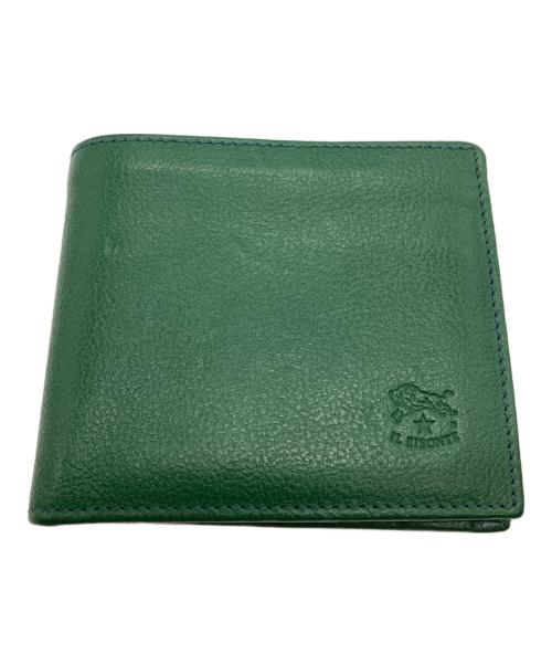IL BISONTE（イル ビゾンテ）IL BISONTE (イル ビゾンテ) 2つ折り財布 グリーンの古着・服飾アイテム