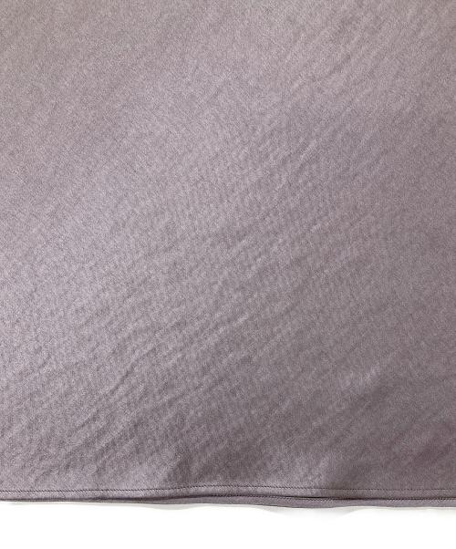 NOLLEY'S（ノーリーズ）NOLLEY'S (ノーリーズ) ウォッシャブルサテンナロースカート グレー サイズ:38の古着・服飾アイテム