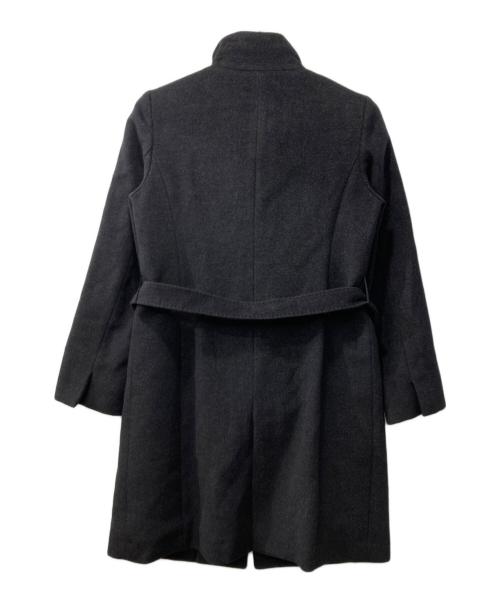 23区（ニジュウサンク）23区 (ニジュウサンク) スタンドカラーコート グレー サイズ:38の古着・服飾アイテム