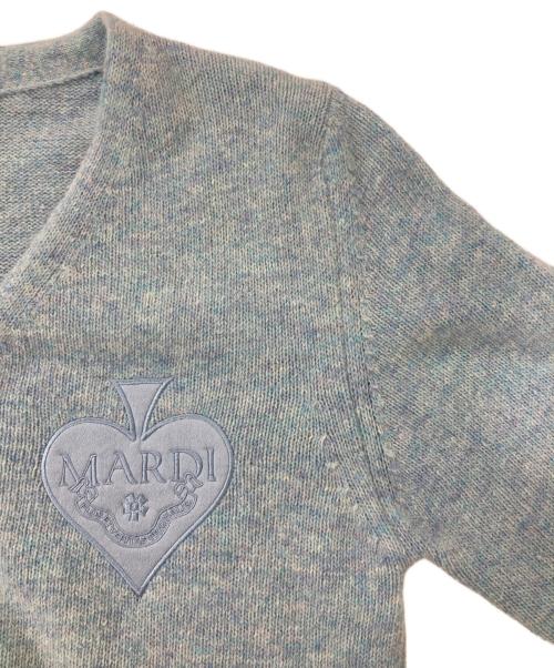 Mardi Mercredi（マルディメクルディ）Mardi Mercredi (マルディメクルディ) ニットカーディガン ブルー サイズ:Freeの古着・服飾アイテム