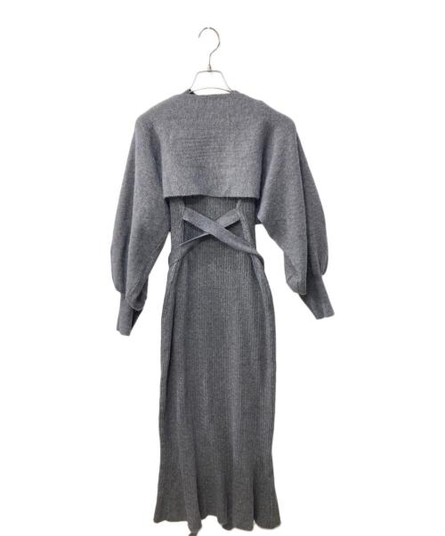 Rirandture（リランドチュール）Rirandture (リランドチュール) ニットワンピース/4WAYケーブルワンピースSET グレー サイズ:1の古着・服飾アイテム