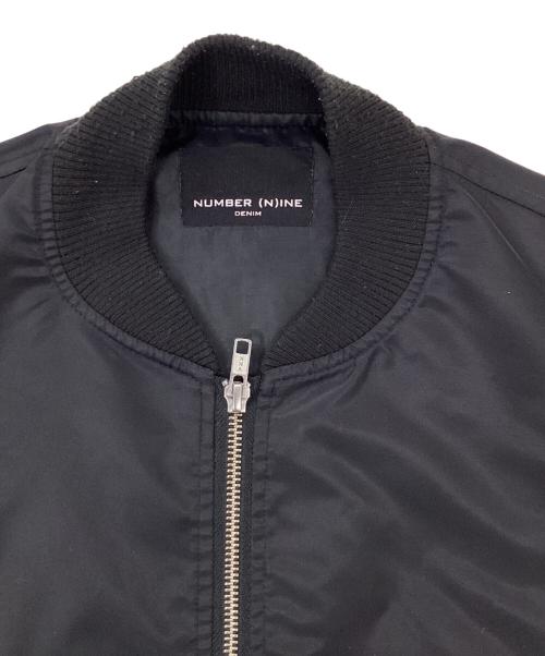 NUMBER (N)INE（ナンバーナイン）NUMBER (N)INE (ナンバーナイン) MA-1ジャケット ブラック サイズ:Mの古着・服飾アイテム