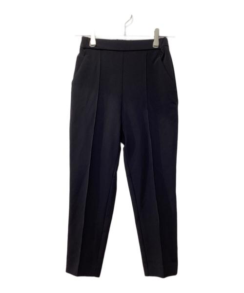 YORI（ヨリ）YORI (ヨリ) ピンタックストレッチパンツ ブラック サイズ:34の古着・服飾アイテム