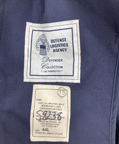 U'S NAVY（ユーエスネイビー）U'S NAVY (ユーエスネイビー) オールドウェザーコート/トレンチコート ネイビー サイズ:44Ⅼの古着・服飾アイテム