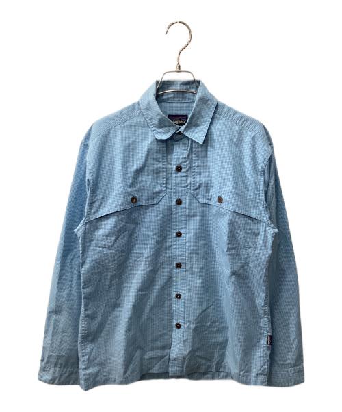 Patagonia（パタゴニア）Patagonia (パタゴニア) メンズ・ロングスリーブ・アイランド・ホッパー・シャツ ブルー サイズ:XSの古着・服飾アイテム