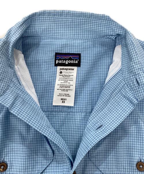 Patagonia（パタゴニア）Patagonia (パタゴニア) メンズ・ロングスリーブ・アイランド・ホッパー・シャツ ブルー サイズ:XSの古着・服飾アイテム