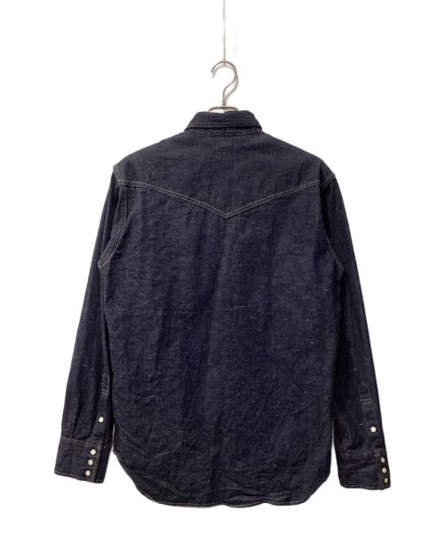 BURGUS PLUS（バーガスプラス）BURGUS PLUS (バーガスプラス) デニムウエスタンシャツ インディゴ サイズ:XLの古着・服飾アイテム