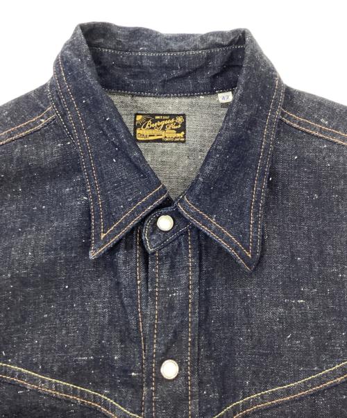 BURGUS PLUS（バーガスプラス）BURGUS PLUS (バーガスプラス) デニムウエスタンシャツ インディゴ サイズ:XLの古着・服飾アイテム