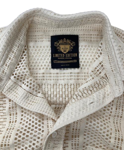 MAISON SPECIAL（メゾンスペシャル）MAISON SPECIAL (メゾンスペシャル) 【LIMITED EDITION】Prime-Over Regular Collar Shirt ベージュ サイズ:１の古着・服飾アイテム