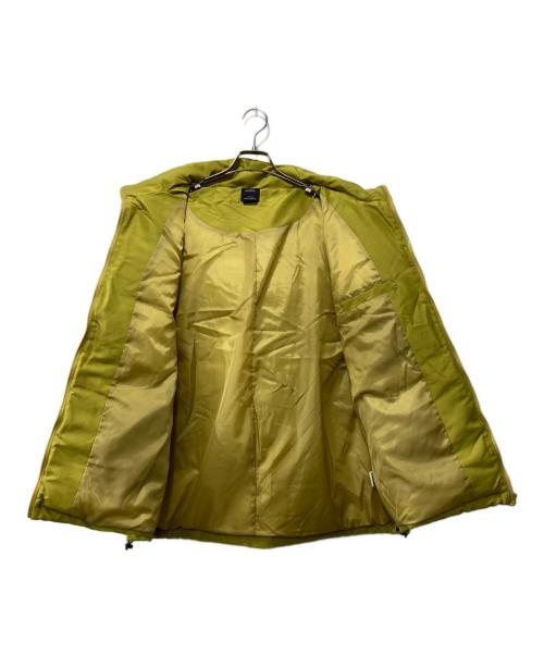 RVCA（ルーカ）RVCA (ルーカ) VISOR HOODED PUFFER VEST/中綿ベスト イエロー サイズ:Lの古着・服飾アイテム