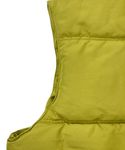 RVCA（ルーカ）RVCA (ルーカ) VISOR HOODED PUFFER VEST/中綿ベスト イエロー サイズ:Lの古着・服飾アイテム