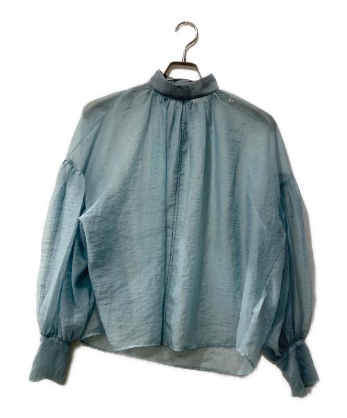 CLANE（クラネ）CLANE (クラネ) シアーパフトップス ブルー サイズ:1の古着・服飾アイテム
