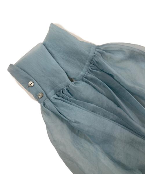 CLANE（クラネ）CLANE (クラネ) シアーパフトップス ブルー サイズ:1の古着・服飾アイテム