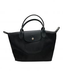 LONGCHAMP（ロンシャン）の古着「ハンドバッグ/ プリアージュエナジー S トップハンドルバッグ」｜ブラック