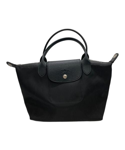 LONGCHAMP（ロンシャン）LONGCHAMP (ロンシャン) ハンドバッグ/ プリアージュエナジー S トップハンドルバッグ ブラックの古着・服飾アイテム