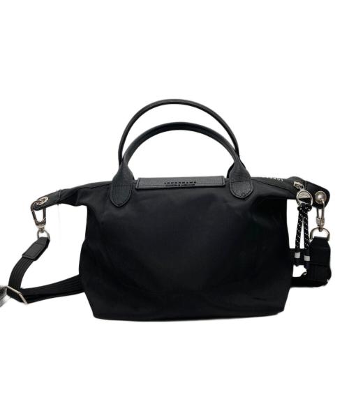 LONGCHAMP（ロンシャン）LONGCHAMP (ロンシャン) ハンドバッグ/ プリアージュエナジー S トップハンドルバッグ ブラックの古着・服飾アイテム