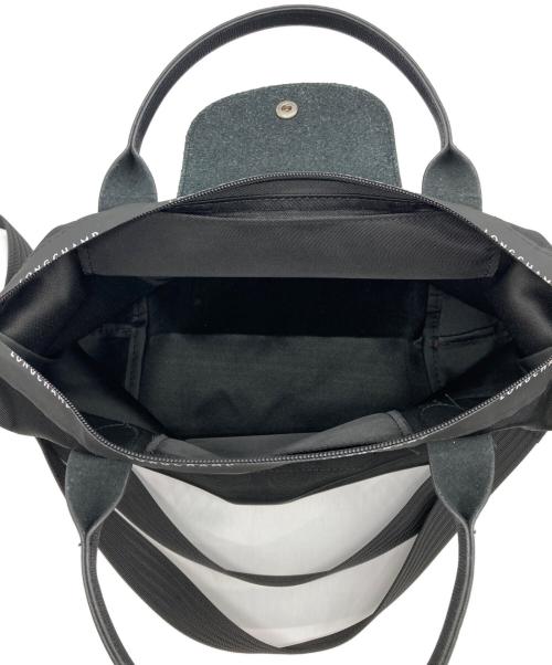 LONGCHAMP（ロンシャン）LONGCHAMP (ロンシャン) ハンドバッグ/ プリアージュエナジー S トップハンドルバッグ ブラックの古着・服飾アイテム
