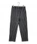 HOMME PLISSE ISSEY MIYAKE（オム プリッセ イッセイ ミヤケ）の古着「カラミ織りプリーツストレートパンツ」｜ブラック