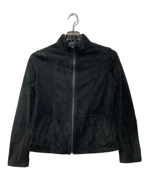 caliga pelle（-）caliga pelle (-) レザージップジャケット ブラック サイズ:Mの古着・服飾アイテム