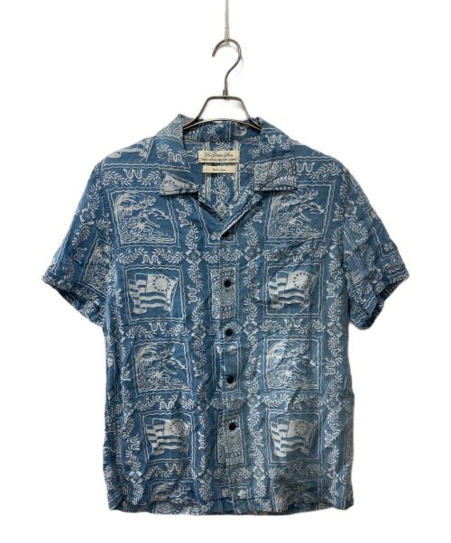 REMI RELIEF（レミレリーフ）REMI RELIEF (レミレリーフ) オープンカラーシャツ ブルー サイズ:Mの古着・服飾アイテム