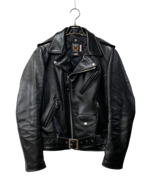 Schott（ショット）Schott (ショット) 613UHT HORSEHIDE ONE STAR /レザーライダースジャケット ブラック サイズ:36　TALLの古着・服飾アイテム