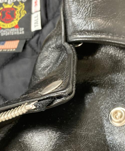 Schott（ショット）Schott (ショット) 613UHT HORSEHIDE ONE STAR /レザーライダースジャケット ブラック サイズ:36　TALLの古着・服飾アイテム