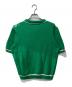 GUCCI (グッチ) ジャカード コットン×ウール 半袖ニット グリーン サイズ: XXL：25000円
