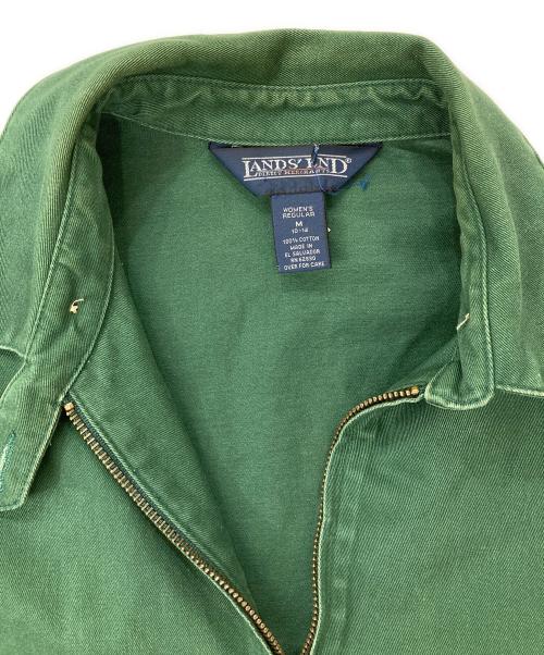 LAND'S END（ランズエンド）LAND'S END (ランズエンド) 90s/ジップジャケット グリーン サイズ:Mの古着・服飾アイテム