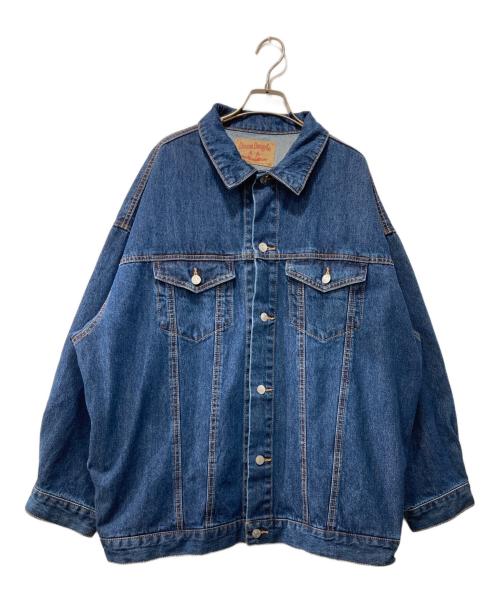 Discoat（ディスコート）Discoat (ディスコート) SコットンデニムビッグGジャン インディゴ サイズ:Fの古着・服飾アイテム