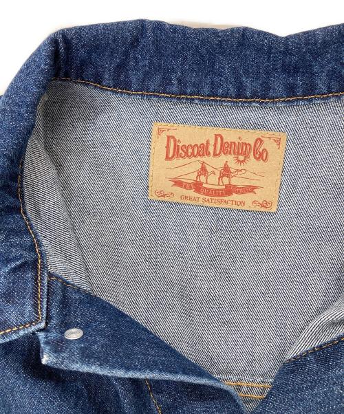 Discoat（ディスコート）Discoat (ディスコート) SコットンデニムビッグGジャン インディゴ サイズ:Fの古着・服飾アイテム