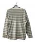 AURALEE (オーラリー) GRADIENT STRIPE JERSEY L/S TEE/ロングスリーブカットソー ベージュ サイズ:５：15000円