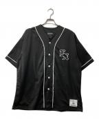 GOD SELECTION XXX×Lyftゴッド セレクション トリプルエックス×リフト）の古着「ベースボールシャツ」｜ブラック