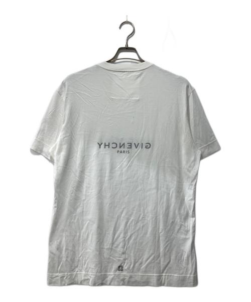 GIVENCHY（ジバンシィ）GIVENCHY (ジバンシィ) リバースエフェクト ロゴ クルーネック Tシャツ ホワイト サイズ:XLの古着・服飾アイテム