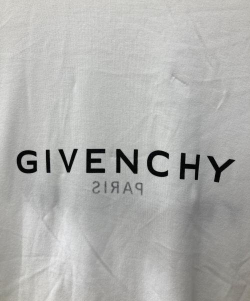 GIVENCHY（ジバンシィ）GIVENCHY (ジバンシィ) リバースエフェクト ロゴ クルーネック Tシャツ ホワイト サイズ:XLの古着・服飾アイテム