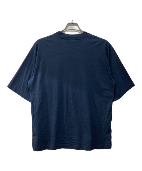 MARNI（マルニ）MARNI (マルニ) コットンクルーネックS/Sロゴカットソー ネイビー サイズ:44の古着・服飾アイテム