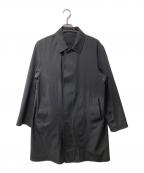 MACKINTOSH PHILOSOPHYマッキントッシュ フィロソフィー）の古着「britec/2wayダブルクロスステンカラーコート」｜ブラック
