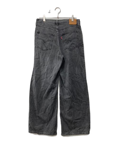 LEVI'S PReMIUM（リーバイス プレミアム）LEVI'S PReMIUM (リーバイス プレミアム) FOLDED PLEATED BAGGY ブラック LOSE CONTROL/ブラックデニムパンツ ブラック サイズ:28の古着・服飾アイテム