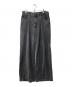 LEVI'S PReMIUM（リーバイス プレミアム）の古着「FOLDED PLEATED BAGGY ブラック LOSE CONTROL/ブラックデニムパンツ」｜ブラック