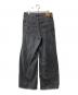 LEVI'S PReMIUM (リーバイス プレミアム) FOLDED PLEATED BAGGY ブラック LOSE CONTROL/ブラックデニムパンツ ブラック サイズ:28：4000円