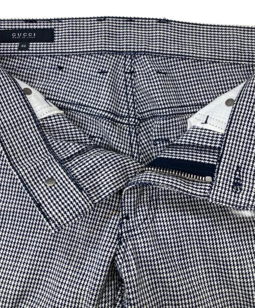 GUCCI（グッチ）GUCCI (グッチ) 千鳥柄スキニーパンツ ブラック サイズ:44の古着・服飾アイテム