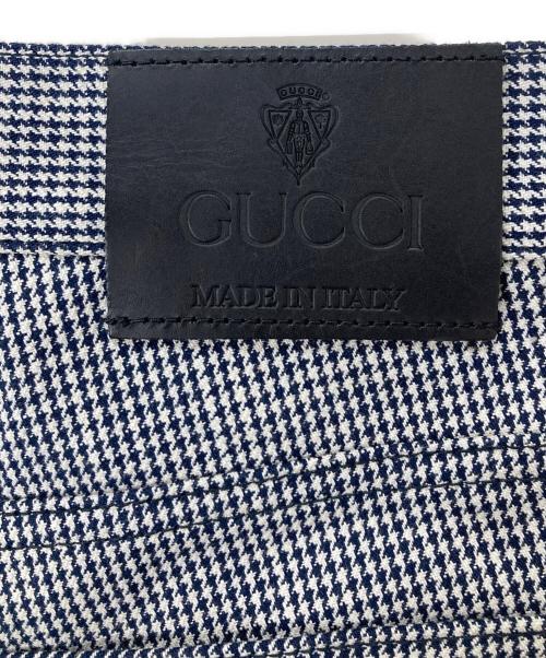 GUCCI（グッチ）GUCCI (グッチ) 千鳥柄スキニーパンツ ブラック サイズ:44の古着・服飾アイテム