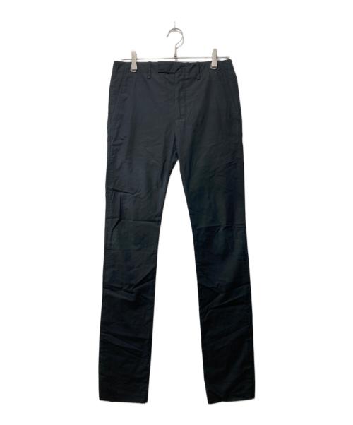 DIOR HOMME（ディオール オム）DIOR HOMME (ディオール オム) コットンストレートパンツ ブラック サイズ:44の古着・服飾アイテム