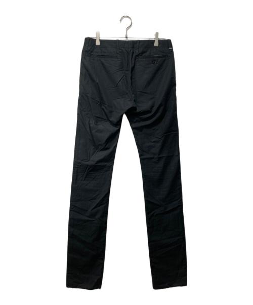 DIOR HOMME（ディオール オム）DIOR HOMME (ディオール オム) コットンストレートパンツ ブラック サイズ:44の古着・服飾アイテム