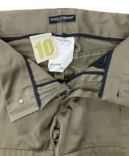 DOLCE & GABBANA（ドルチェ＆ガッバーナ）DOLCE & GABBANA (ドルチェ＆ガッバーナ) マルチジップパンツ カーキ サイズ:44の古着・服飾アイテム