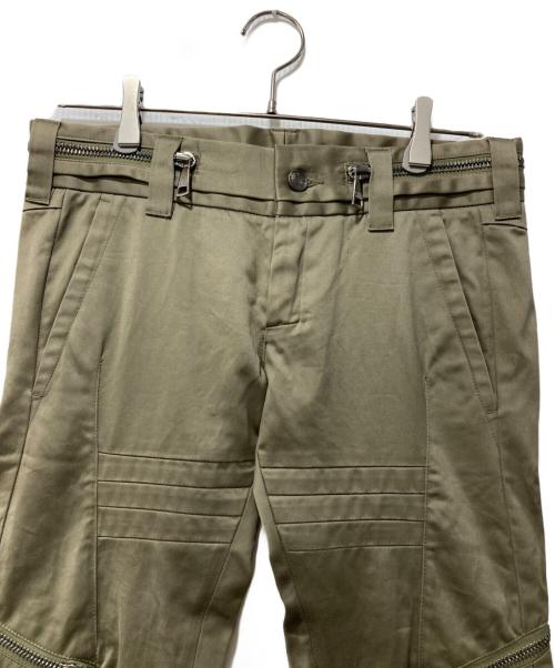 DOLCE & GABBANA（ドルチェ＆ガッバーナ）DOLCE & GABBANA (ドルチェ＆ガッバーナ) マルチジップパンツ カーキ サイズ:44の古着・服飾アイテム