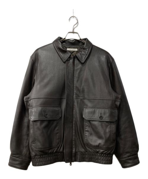 JOURNAL STANDARD（ジャーナルスタンダード）JOURNAL STANDARD (ジャーナルスタンダード) ラム ダッド レザーブルゾン ブラウン サイズ:Lの古着・服飾アイテム