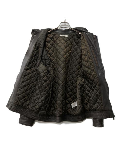 JOURNAL STANDARD（ジャーナルスタンダード）JOURNAL STANDARD (ジャーナルスタンダード) ラム ダッド レザーブルゾン ブラウン サイズ:Lの古着・服飾アイテム