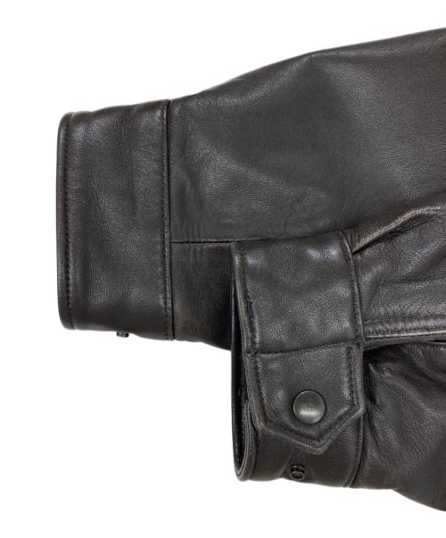 JOURNAL STANDARD（ジャーナルスタンダード）JOURNAL STANDARD (ジャーナルスタンダード) ラム ダッド レザーブルゾン ブラウン サイズ:Lの古着・服飾アイテム